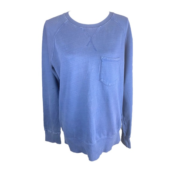 Nudie Jeans Men’s Medium Sweatshirt Blue Long Sleeve 100% Cotton Crewneck